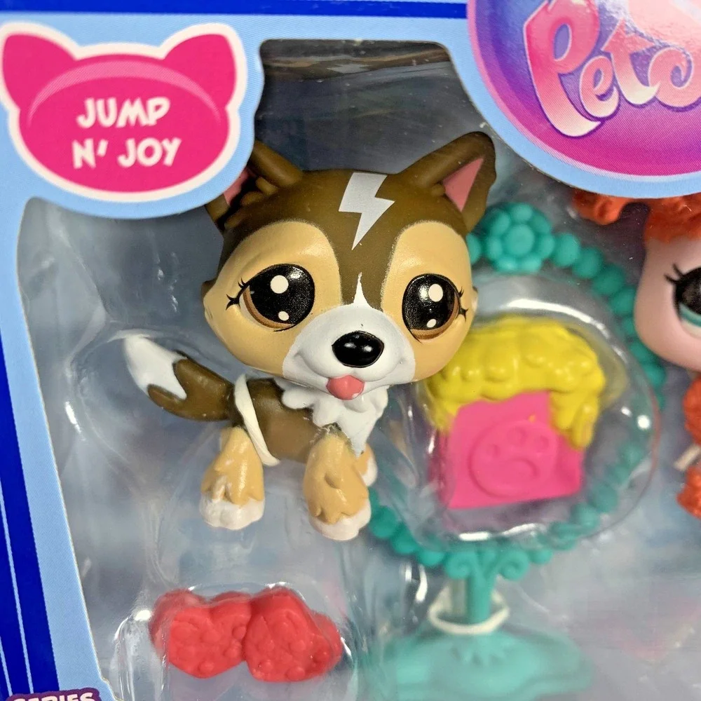 Littlest Pet Shop G7 Series 2 Pet Pairs #88 Husky #89 Poodle 